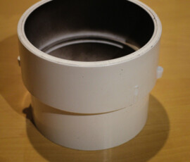 The snorkel to protect lens. This was the hardest item to find. It's a Genova Products 4in. PVC Sewer Pipe Adapter Coupling. Try your hardware/building suppliers. I sourced this from amazon for £13.55 img 5176