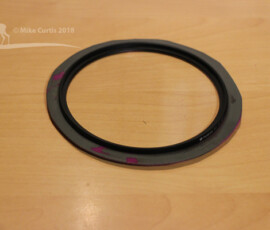 95mm UV Filter sitting in DIY holder img 5177