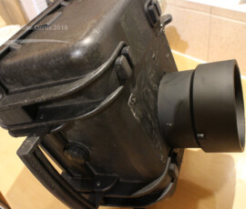 The snorkel attached and sprayed matt black inside and out. img 5198